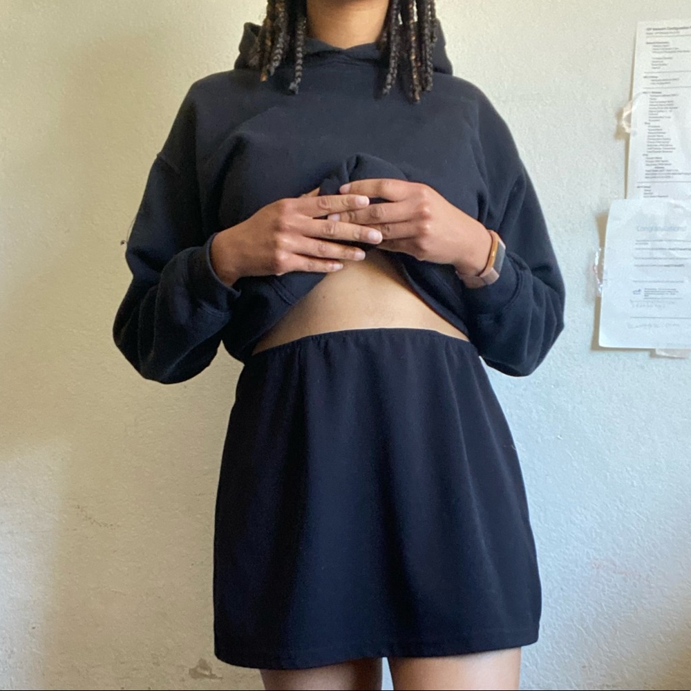 Black tennis skirt